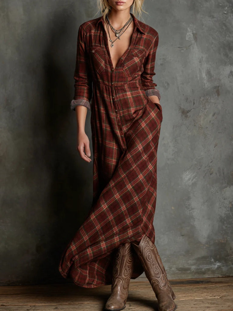 Emilia – Checked dress
